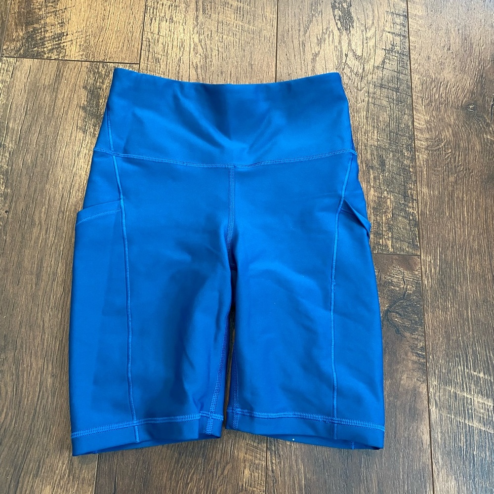 Athleta Women's Blue Bike Shorts